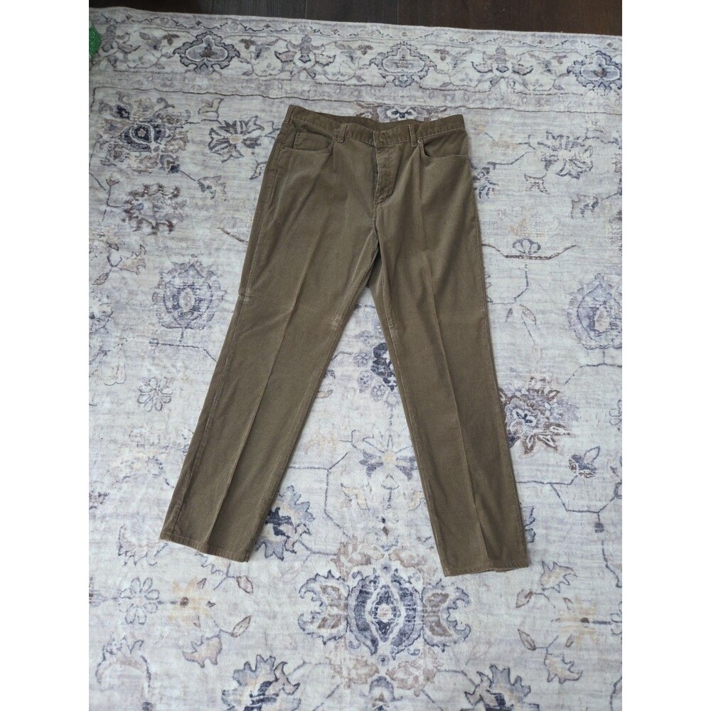#31 Vintage LL Bean Pants Mens 38x30 Brown Corduroy  USA 90s Zip Outdoor Preppy